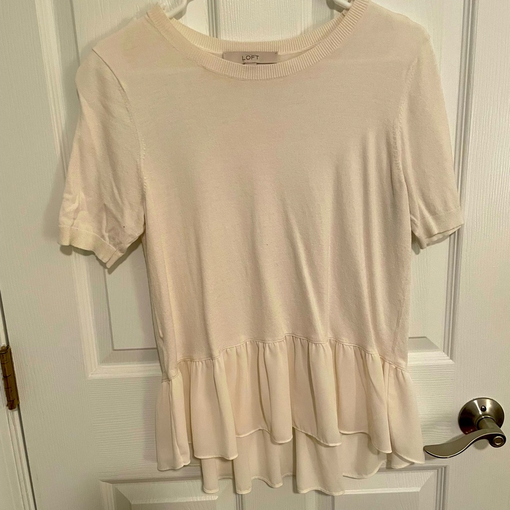 Loft peplum blouse